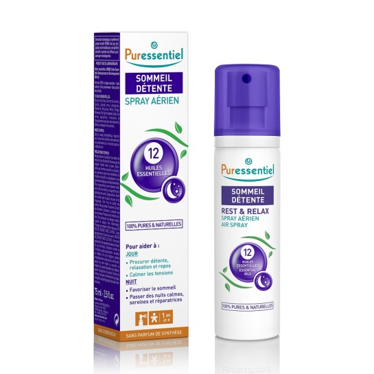 Puressentiel rest relax spray aerian cu 12 uleiuri esentiale x 75 ml