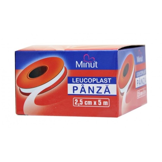 Leucoplast panza Minut 2,5cm x 5m x 1 bucati