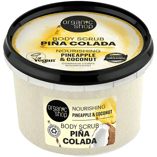 Body Scrub organic pina colada x 250 ml