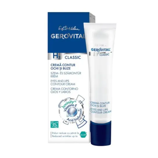 Gerovital H3 Clasic Crema Contur ochi si buze x 15ml