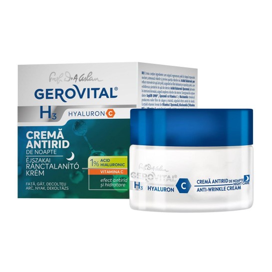 Gerovital H3 Hyaluron Crema Antirid de noapte x 50ml