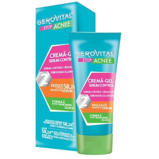 Gerovital Plant Stop Crema-Gel Sebum Control x 50ml