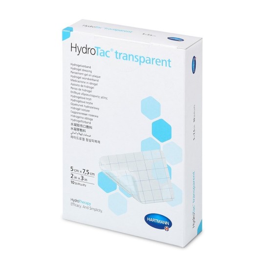 HydroTac transparent pansament cu hidrogel 5cm x 7.5cm x 10 bucati