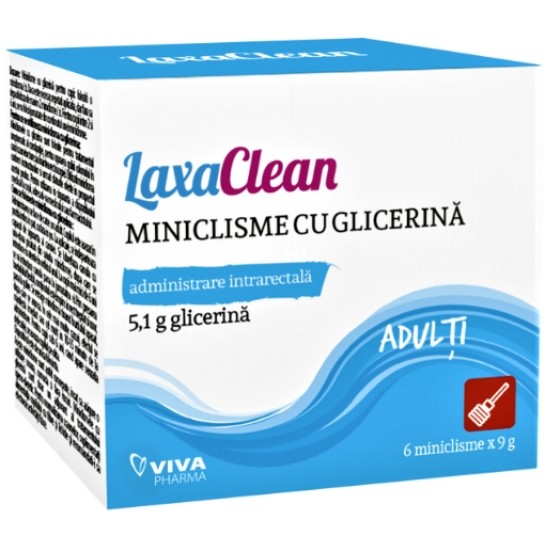 LaxaClean miniclisme glicerina adulti x 6 doze