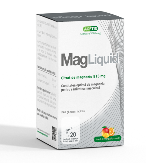 MagLiquid Citrat de magneziu 815mg x 20 plicuri