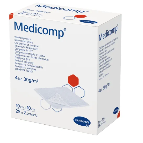 Medicomp extra comprese sterile 10x10cm x25 plicuri