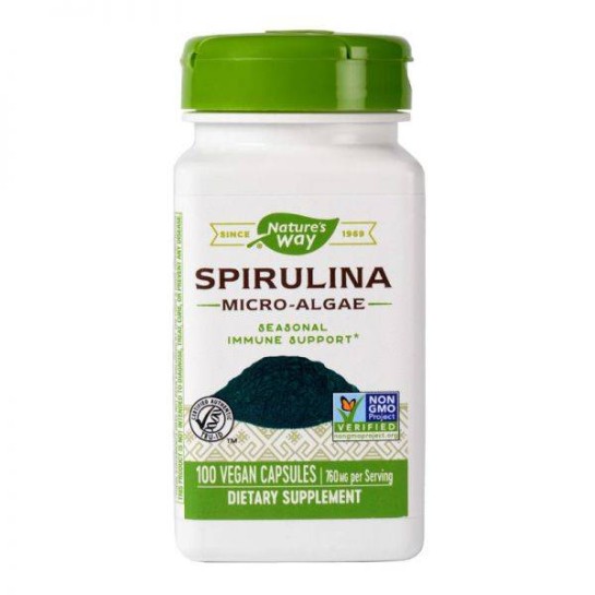 Spirulina Micro-Algae 380mg x 100 capsule vegetale