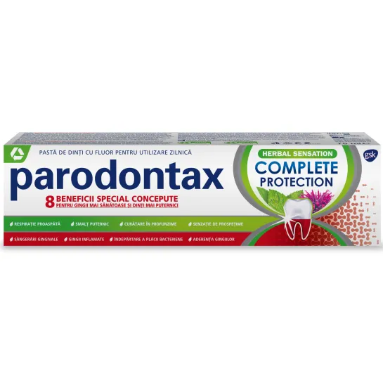 Parodontax pasta dinti complete protection herbal sensation x 75 ml