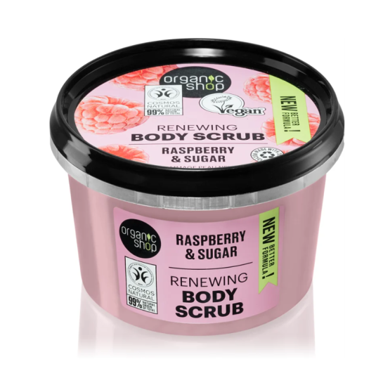 Body Scrub organic zmeura x 250 ml