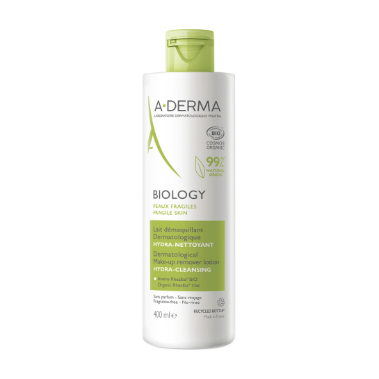 A-Derma Biology Lapte demachiant hidratant x 400 ml