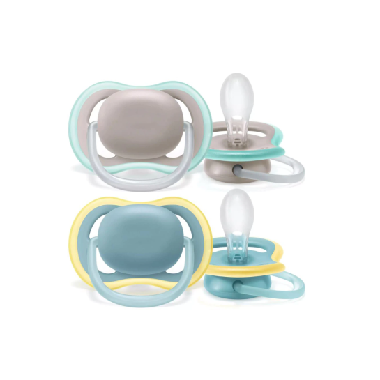 Avent Set 2 Suzete 18+L Ultra Air Multicolor SCF349/01