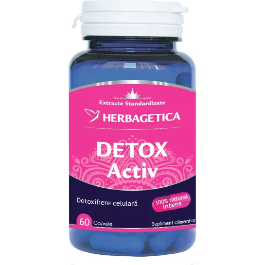 Herbagetica Detox Activ x 60 capsule