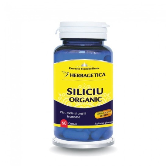 Herbagetica Siliciu Organic x 60 capsule