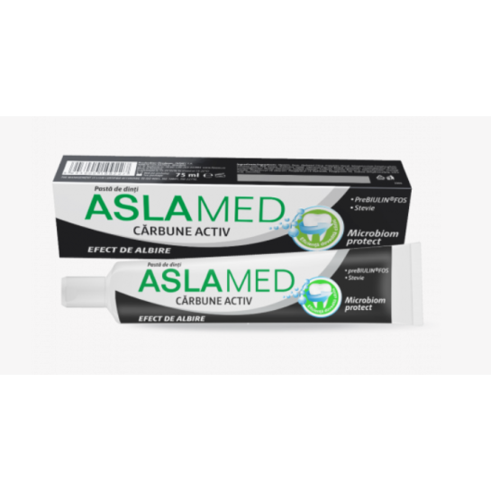 Aslamed Pasta dinti carbune activ 75ml