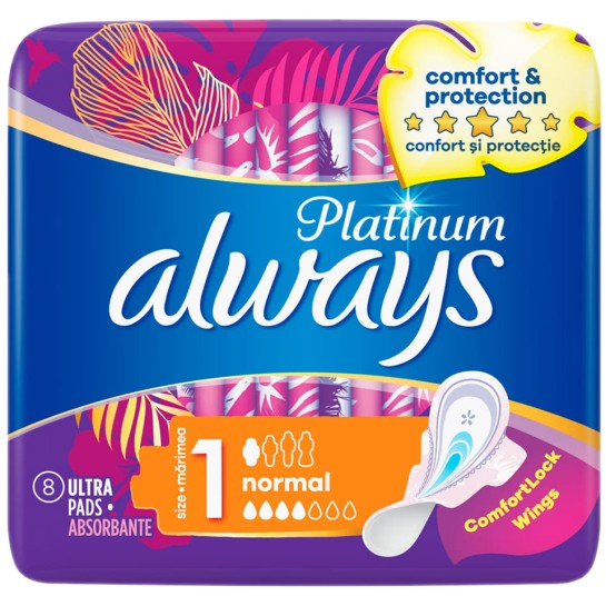 Always Platinum Normal absorbante x 8 bucati