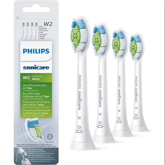 Philips Rezerve Periuta SoniCare Optimal White Albe x 4 bucati HX6064/10