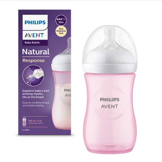 Avent Biberon Natural Response Roz x 260 ml 1m+ SCY903/11