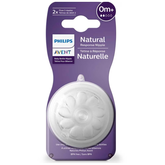 Avent Tetina Natural Response 0 luni+ cu debit nou nascuti SCY962/02