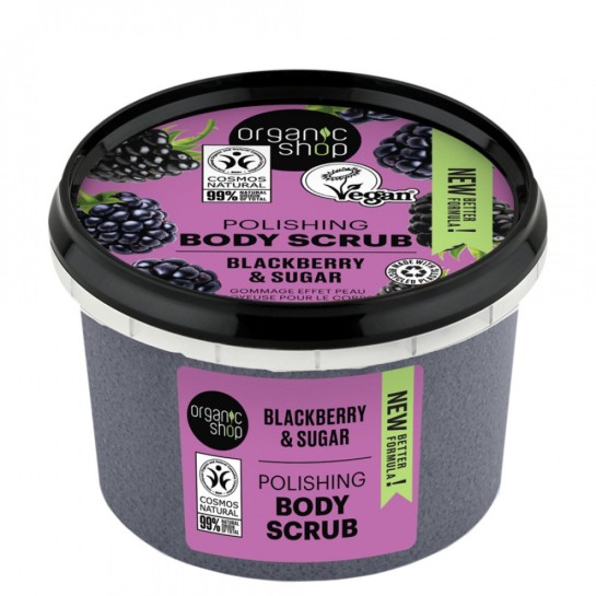 Body Scrub organic blackberry & sugar x 250 ml