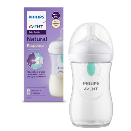 Avent Biberon Natural Response+Dispozitiv Anticolici x 260 ml 1+m SCY673/01