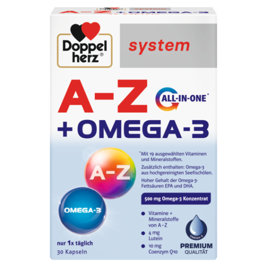 Doppelherz System A-Z + Omega 3 x 30 capsule