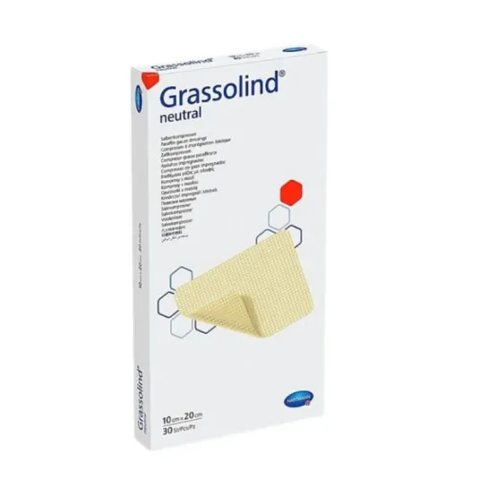 Grassolind comprese cu unguent neutru 10cmx20cm x 30 bucati