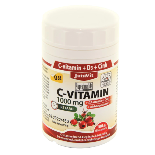 Jutavit Vitamina C 1000 mg+ D3+Zn retard x 45 tablete