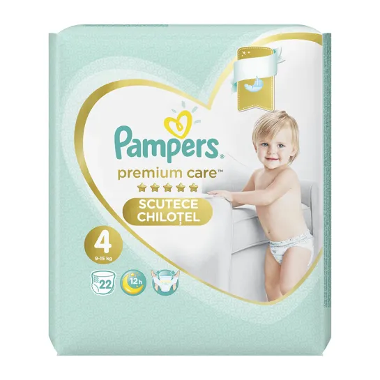 Pampers 4 Premium Care Pants (9-15 kg) x 22 bucati