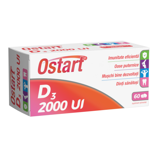 Ostart D3 2000 u.i. x 60 comprimate