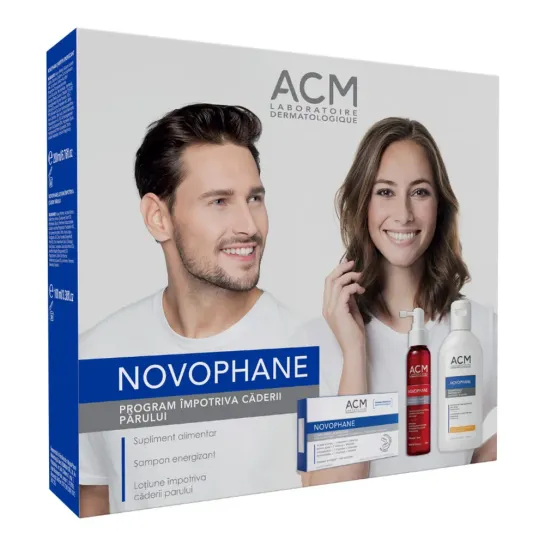 ACM Novophane SET par & unghii  60 capsule + Lotiune tratament hairloss + Sampon