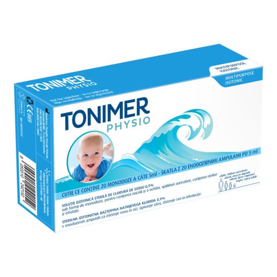 Tonimer Physio solutie izotonica sterila 0.9% x 20 monodoze (5 ml)