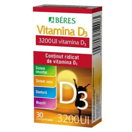 Beres Vitamina D3 3200 UI x 30 comprimate