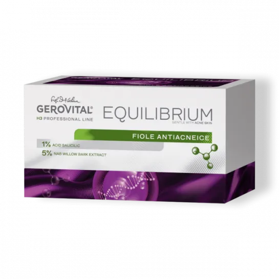 Gerovital Equilibrium fiole antiacneice 2 ml x 20 fiole 1313