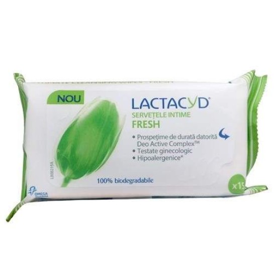 Lactacyd Servetele umede Fresh x 15 bucati