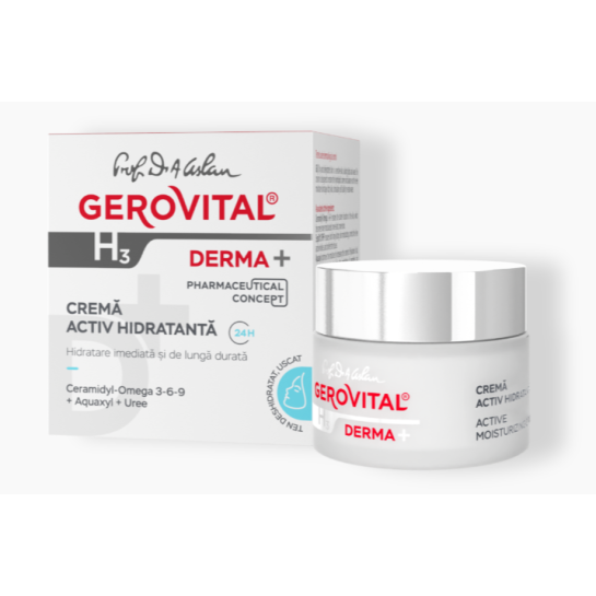 Gerovital H3 Derma+ Crema hidratanta activ 24h x 50 ml