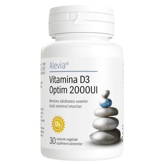 Alevia Vitamina D3 Optim 2000 UI x 30 capsule