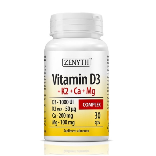 Vitamin D3+K2+Ca+Mg Complex 30 capsule