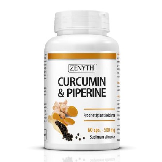 Zenyth Curcumin si Piperine 30 capsule