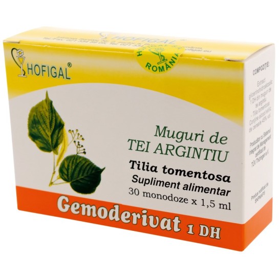 Gemoderivat muguri tei argintiu x 30 monodoze