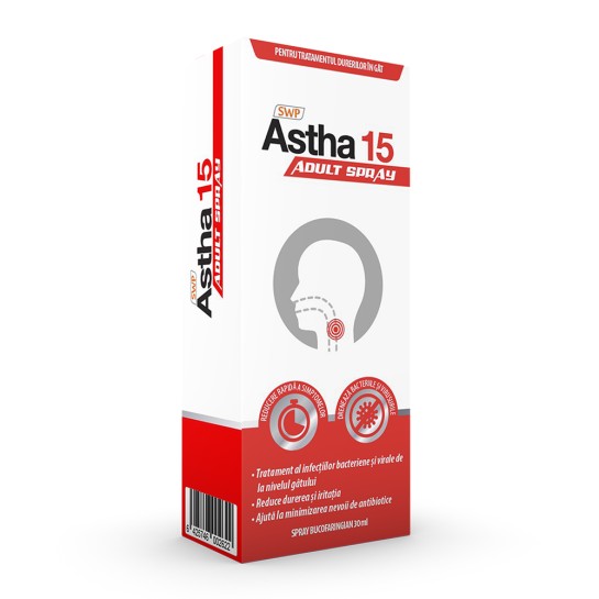 Astha 15 spray bucofaringian 30 ml