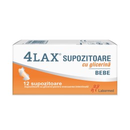4Lax supozitoare cu glicerina bebe x 12 supozitoare